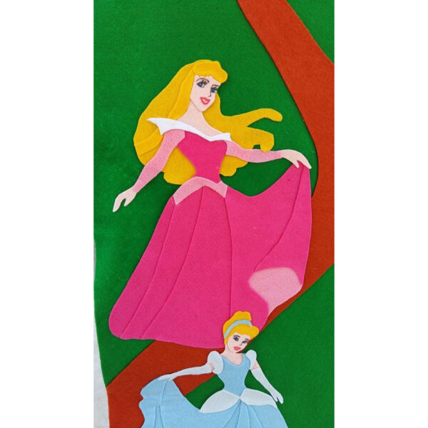 Metro altezza bambini Principesse Disney in pannolenci - immagine 3