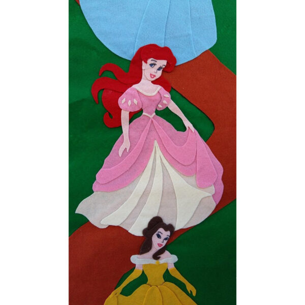 Metro altezza bambini Principesse Disney in pannolenci - immagine 5