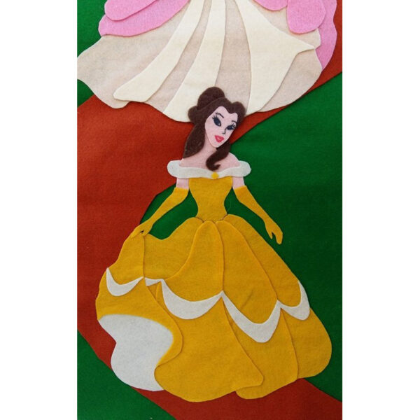 Metro altezza bambini Principesse Disney in pannolenci - immagine 2