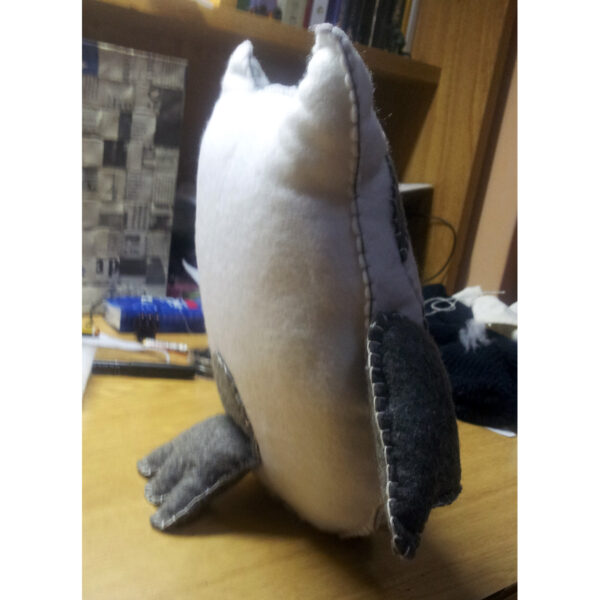 Pupazzo Gufo in pannolenci 30 cm - immagine 2
