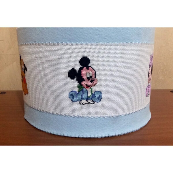 Cestino annuncio nascita con Baby Disney in feltro - immagine 2