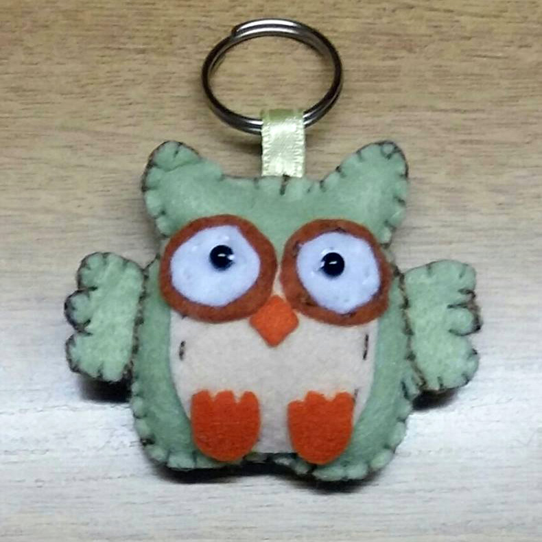 Portachiavi Gufo Simpatico Smalto NEWEI, Ciondolo Per Borsa E Zaino, Regalo Per Donne E Ragazze