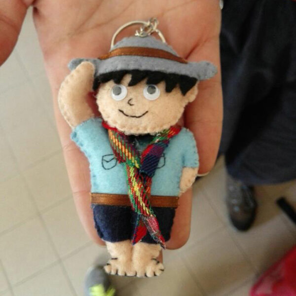 Portachiavi Ragazzo Scout AGESCI in pannolenci