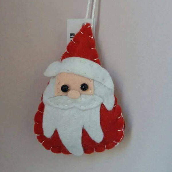 Babbo Natale addobbi albero e casa in pannolenci